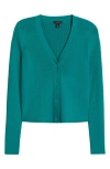 Halogen Rib Cardigan In Miami Green