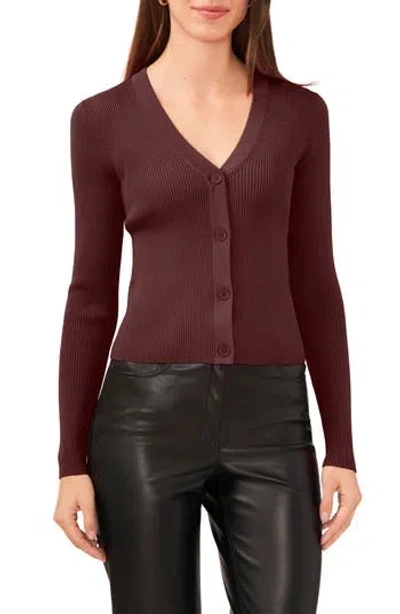 Halogen ® Rib Cardigan In Spiced Apple Beige