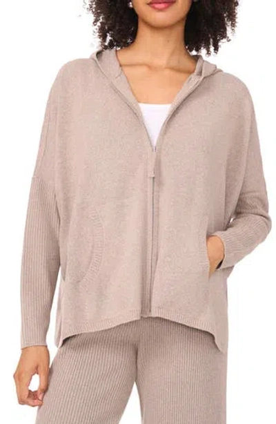Halogen ® Rib Knit Hoodie In Gray