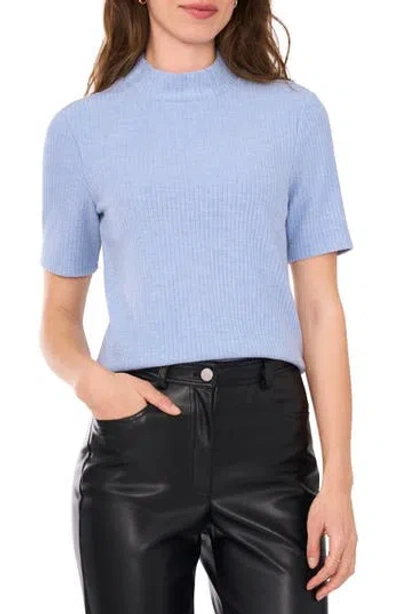 Halogen ® Rib Mock Neck Top In Blue