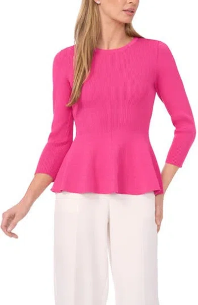 Halogen ® Rib Peplum Sweater In Purple