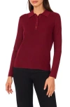 Halogen ® Rib Polo In Burgundy