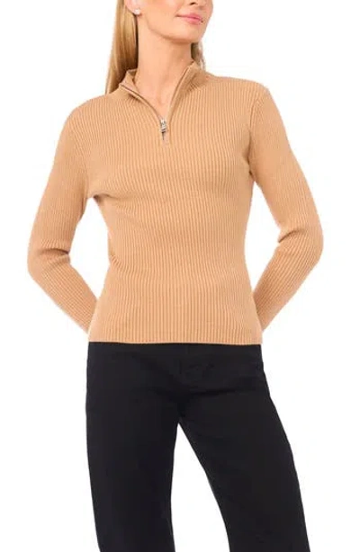 Halogen ® Rib Quarter Zip Sweater In Blue