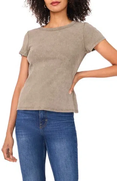 Halogen ® Ribbed Washed T-shirt