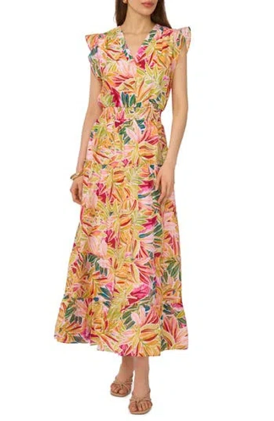 Halogen ® Ruffle Cap Sleeve Tiered Maxi Dress In Multi