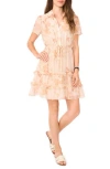 Halogen ® Ruffle Drawstring Waist Shirtdress In Neutral