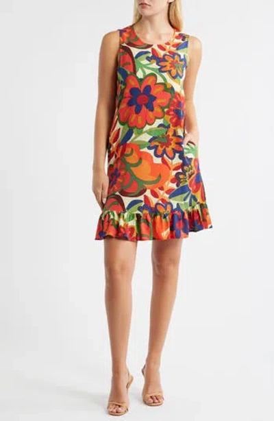 Halogen ® Ruffle Hem Shift Dress In Multi