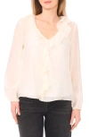 Halogen ® Ruffle Top In White
