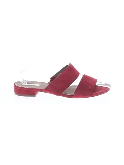 Pre-owned Halogen Sandals In Red