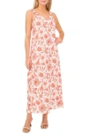 Halogen ® Scrunched Strap Sleeveless Maxi Dress In Faded Rose Red