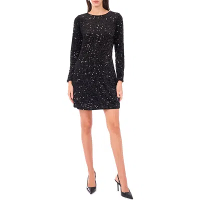Halogen ® Sequin Long Sleeve Body-con Dress In Black