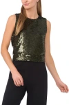 Halogen ® Sequin Shell Top In Brown