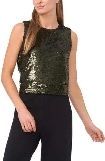 Halogen ® Sequin Shell Top In Brown
