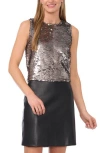 Halogen ® Sequin Shell Top In Silver