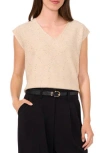 Halogen ® Sequin V-neck Sleeveless Sweater In Neutral