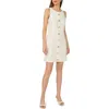 Halogen ® Shell Button Front A-line Dress In White