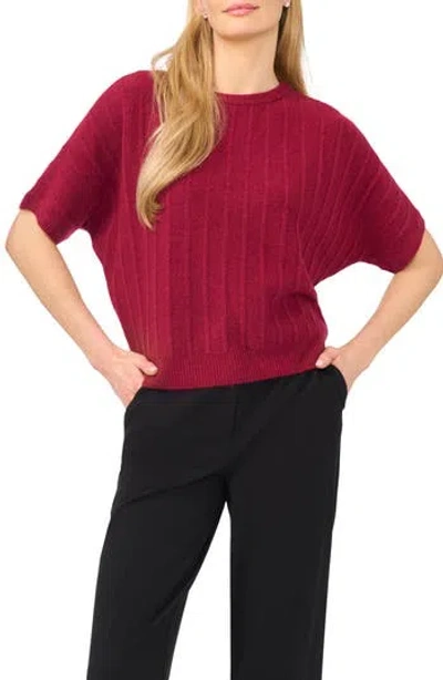 Halogen ® Short Dolman Sleeve Sweater In Red