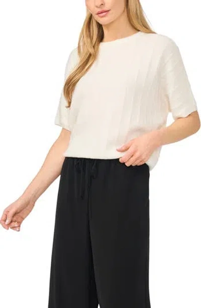 Halogen ® Short Dolman Sleeve Sweater In White