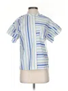 Halogen Short Sleeve Blouse In Multi