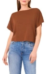 Halogen ® Short Sleeve Crop Sweater In Emperador