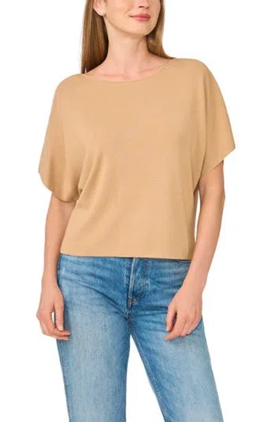 Halogen ® Short Sleeve Crop Sweater In Neutral