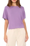 Halogen ® Short Sleeve Crop Sweater In Purple Haze