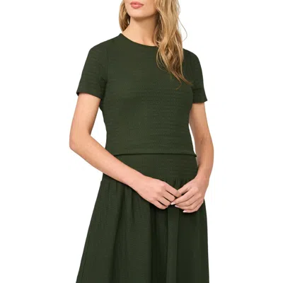 Halogen ® Short Sleeve Knit Top In Black