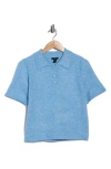 Halogen ® Short Sleeve Polo In Blue