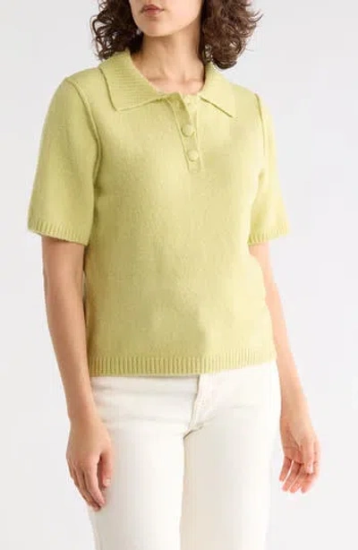 Halogen ® Short Sleeve Polo In Green