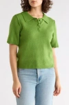 Halogen ® Short Sleeve Polo In Green