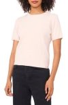 Halogen ® Short Sleeve Rib Sweater Top In Pink
