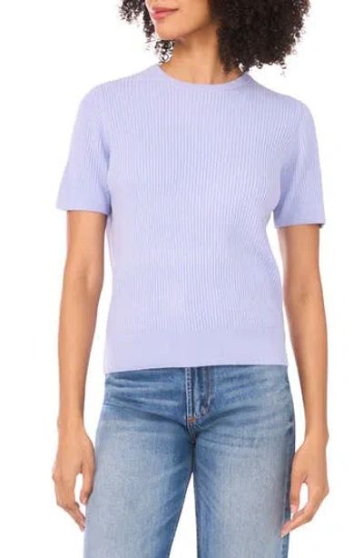 Halogen ® Short Sleeve Rib Sweater Top In Blue
