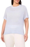 Halogen ® Short Sleeve Sweater In White