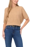 Halogen ® Short Sleeve Sweater In Brown