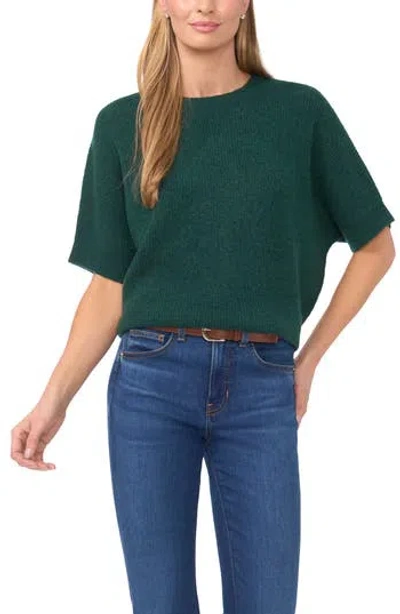 Halogen ® Short Sleeve Sweater In Green
