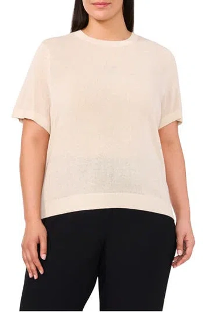 Halogen ® Short Sleeve Sweater In Neutral