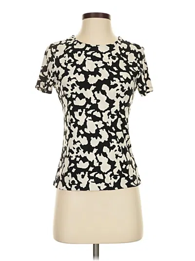 Pre-owned Halogen Short Sleeve T-shirt In Ivory