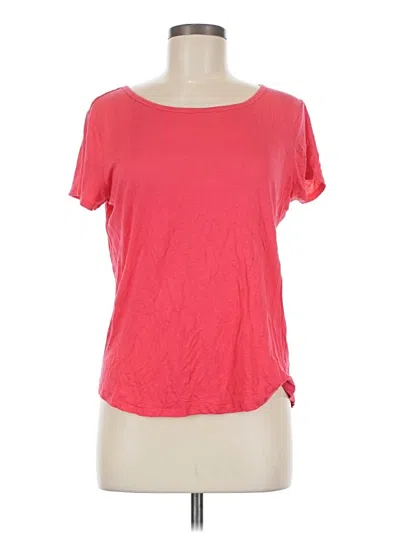 Pre-owned Halogen Short Sleeve T-shirt In Pink