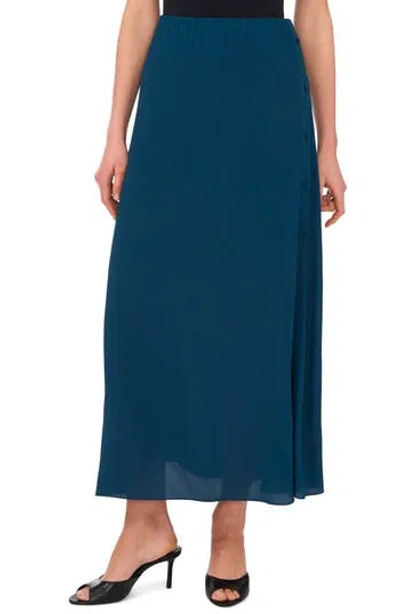 Halogen ® Side Button Maxi Skirt In Reflecting Pond Teal