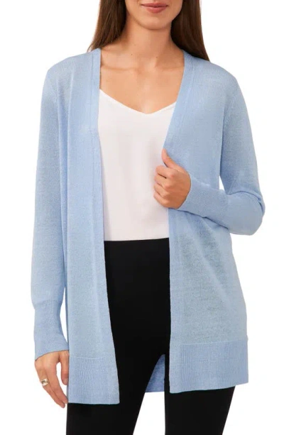 Halogen Side Slit Cardigan In Placid Blue