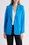Halogen ® Single Button Relaxed Blazer In French Blue