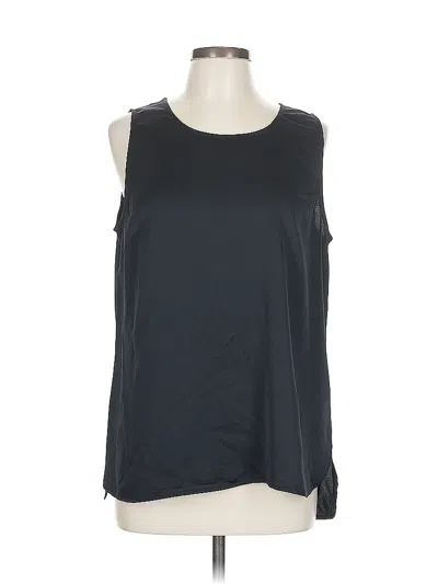 Pre-owned Halogen Sleeveless Blouse In Black