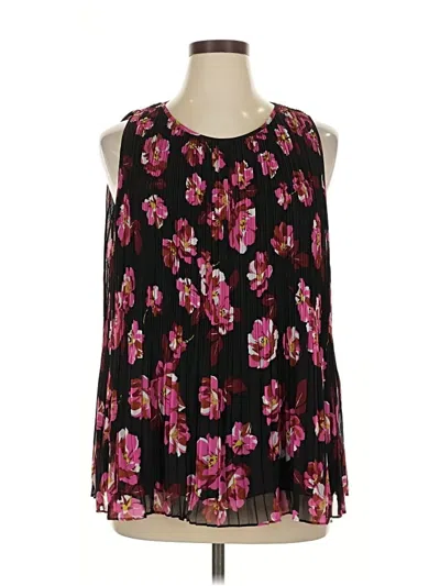 Pre-owned Halogen Sleeveless Blouse In Black