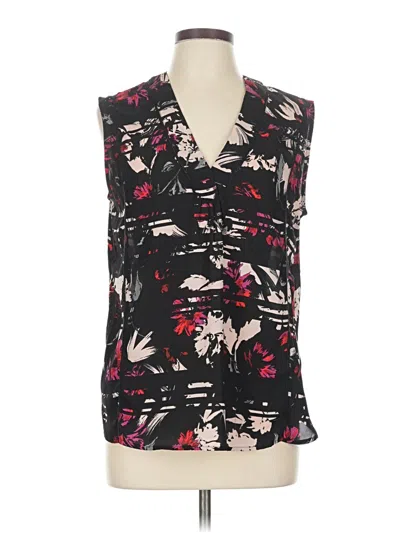 Pre-owned Halogen Sleeveless Blouse In Black