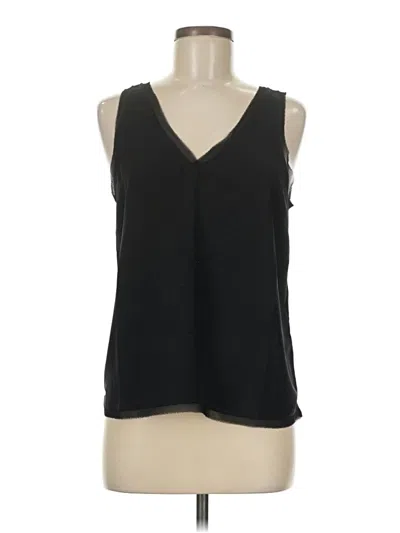 Pre-owned Halogen Sleeveless Blouse In Black