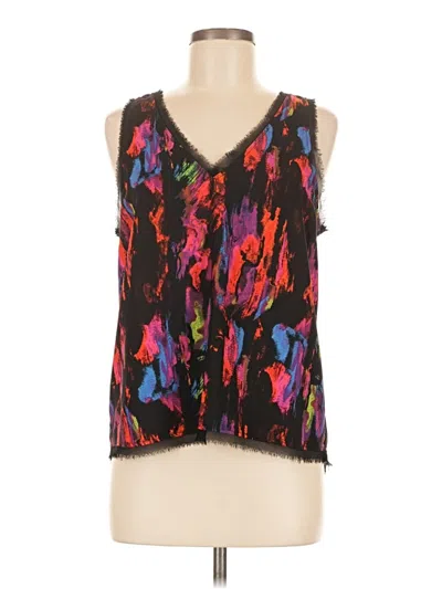 Pre-owned Halogen Sleeveless Blouse In Black