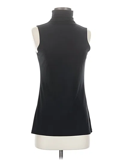 Pre-owned Halogen Sleeveless Blouse In Black