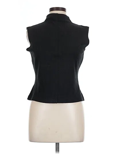 Pre-owned Halogen Sleeveless Blouse In Black