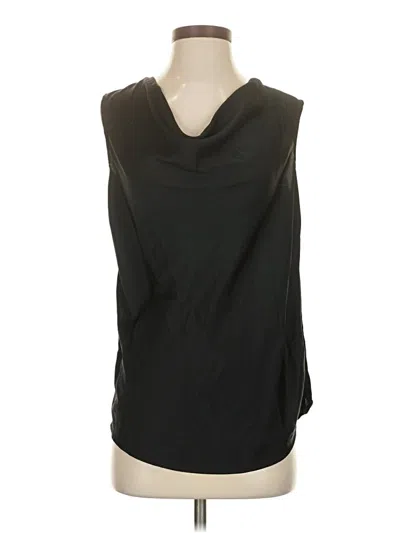 Pre-owned Halogen Sleeveless Blouse In Black