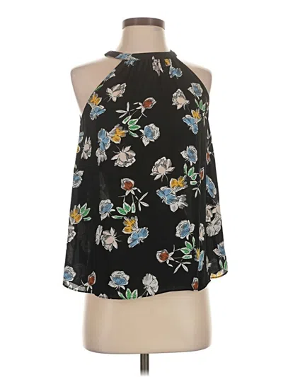 Pre-owned Halogen Sleeveless Blouse In Black